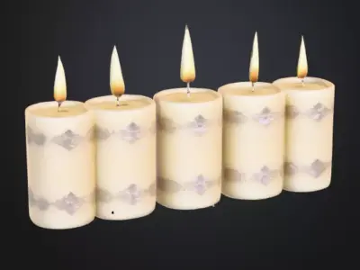 Candle 3D model 18