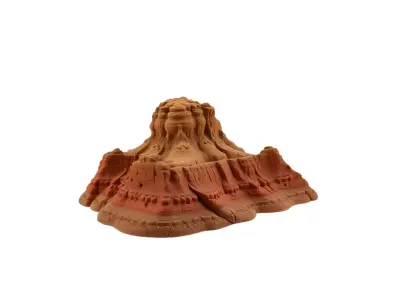 Desert Monument Erosion model pack Low-poly 3D model