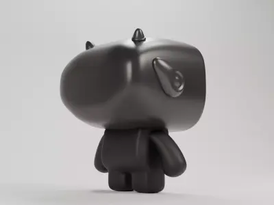 boop mini robot Low-poly 3D model