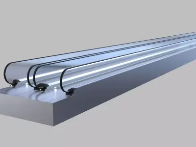 Horizontal Autowalk LMSRP-1400 Lowpoly Low-poly 3D model