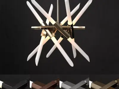 Chandelier agnes 12 lights 2 3D model