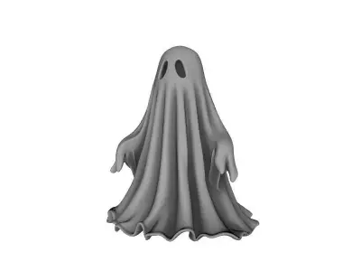 Cute Spooky 3D Halloween Ghost Decorative Table Showpiece 3D print model