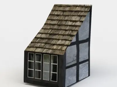 Dormer window Low-poly 3D model
