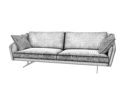 Nikita 3 Seater Sofa 3D model
