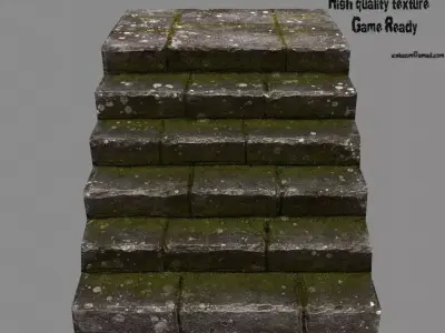 stairway 31 Low-poly 3D model