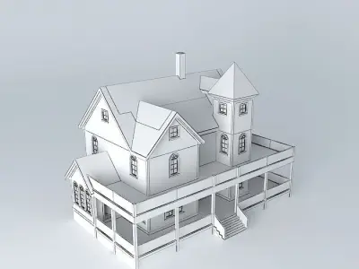 Gothic Style House Free 3D model