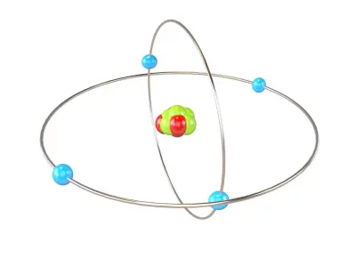 Beryllium Chemical Element v2 002 Low-poly 3D model