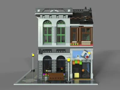Lego bank 3D model