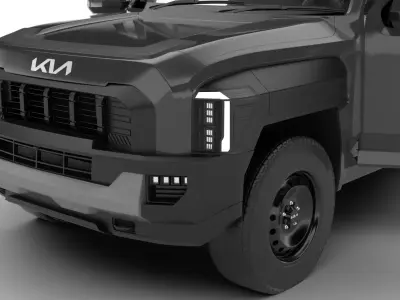 Kia Tasman Single Cab Chassis 2026 HQ 3d model 3D model