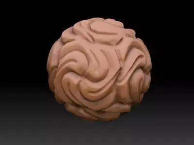 Skulpted Sphere 3D model