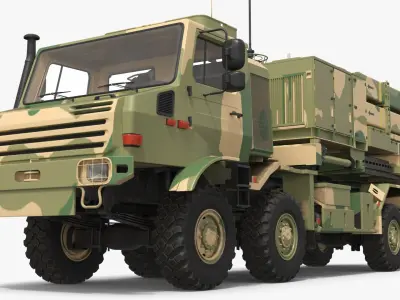  Tactical SAM Launcher Vehicle Camo Simplified 