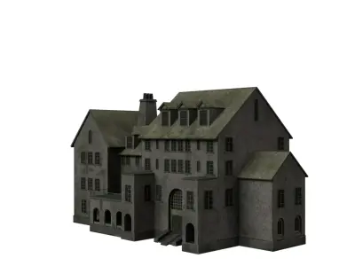 Haunted Hospital Abandoned Horror Environment Prop 3D model