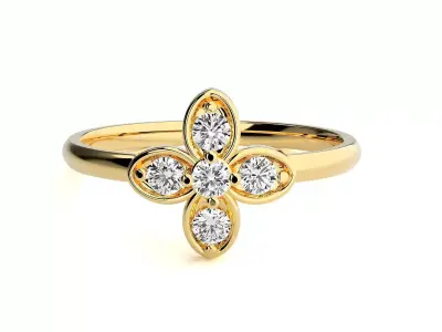 Women ring 3D print model 134