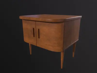 Old furniture 3D Model Low-poly 3D model