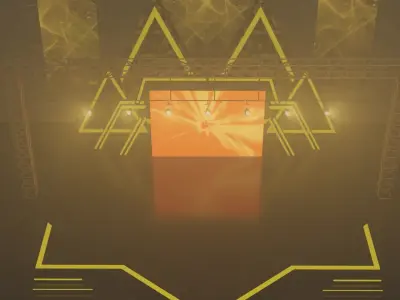 Event Concert Stage Design 3D model