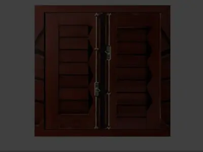 BEST WINDOW WITH CURTAIN 3D model