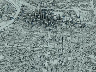 Philadelphia City United States 3D print model