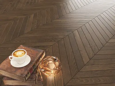 Parquet Oak Matte Lacquer DESKA 3D model