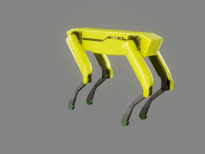 Boston Dynamics Dog - Low Poly PBR- Game Ready Low-poly 3D model