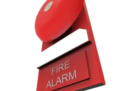 Fire Bell Low-poly 3D model