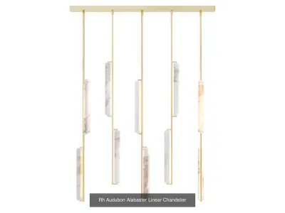 Audubon Alabaster Lighting Collection 3D Model Pack