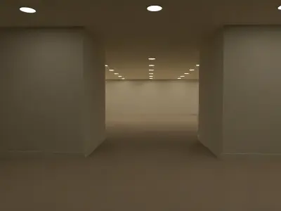 Backrooms  Free low-poly 3D model