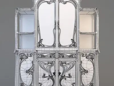  Emile Galle  dresser 3D model