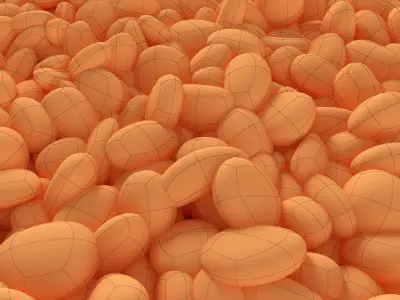 Pebble oval low n5 3D model