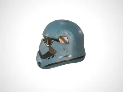 Star Wars Stormtrooper Helmet - Blue Steel  Low-poly 3D model