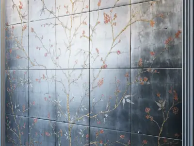 Wall panels Boiserie 3D model