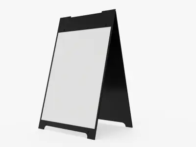 Advertising stand street mockup 02 3D model