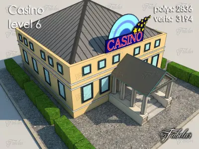 Casino Level Low-poly 3D model