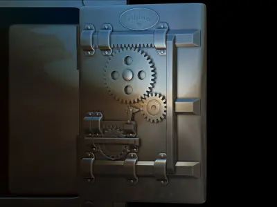 Money Box Safe Rhino IronWorks File STL for 3D Printing  3D print model