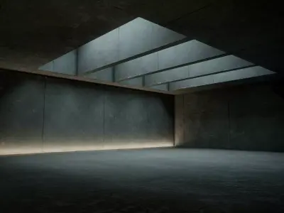 VR Art Gallery Low-poly 3D model