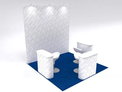 Exhibition booth 10x10ft 3DM003  3D model