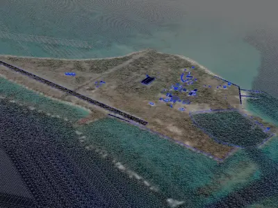 Midway Island  Midway Atoll MidwayIsland 3D model