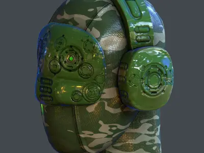 Gas mask helmet scifi Low-poly character art game space  Low-poly 3D model purchase