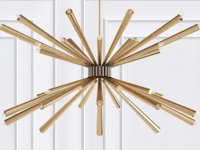 Dorsey starburst chandelier 3D model