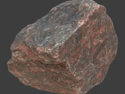 Mona Stone Low-poly 3D model