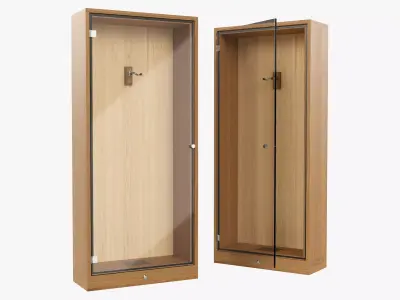 Guitar display cabinet 3D model