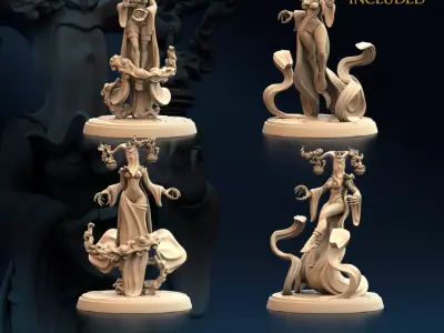 Veil Seer Set x4 3D print model
