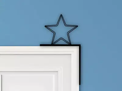 Star Door Corner Decor 3D print model 3