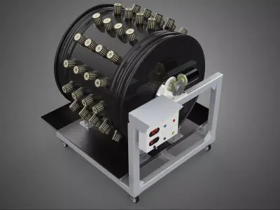 CIRCULAR SPIN ROTARY HYDROPONIC GARDEN PLANT FARM SYSTEM WHEEL 3D model