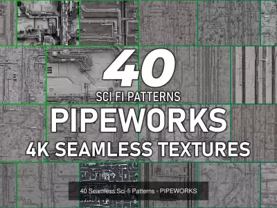 280 Seamless Sci-fi Patterns - Collection Vol 3 Texture