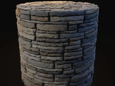 Aspen Hill Country Ledgestone 8K Textures Texture
