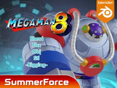 Frostman - Megaman 8 3D model