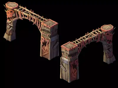 Steam Port - Gate 02 3D model