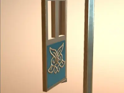 Door 05 Low-poly 3D model buy
