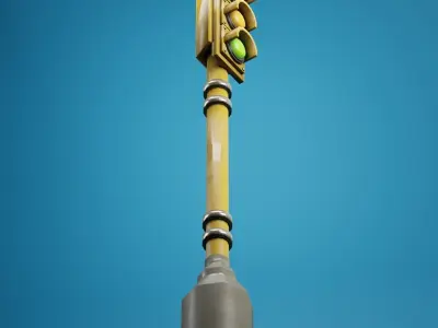 Traffic Light Prop Low-poly 3D model