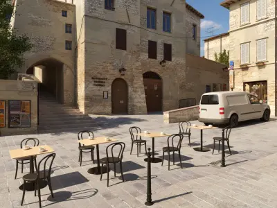 Old Town in Italy 3D model
